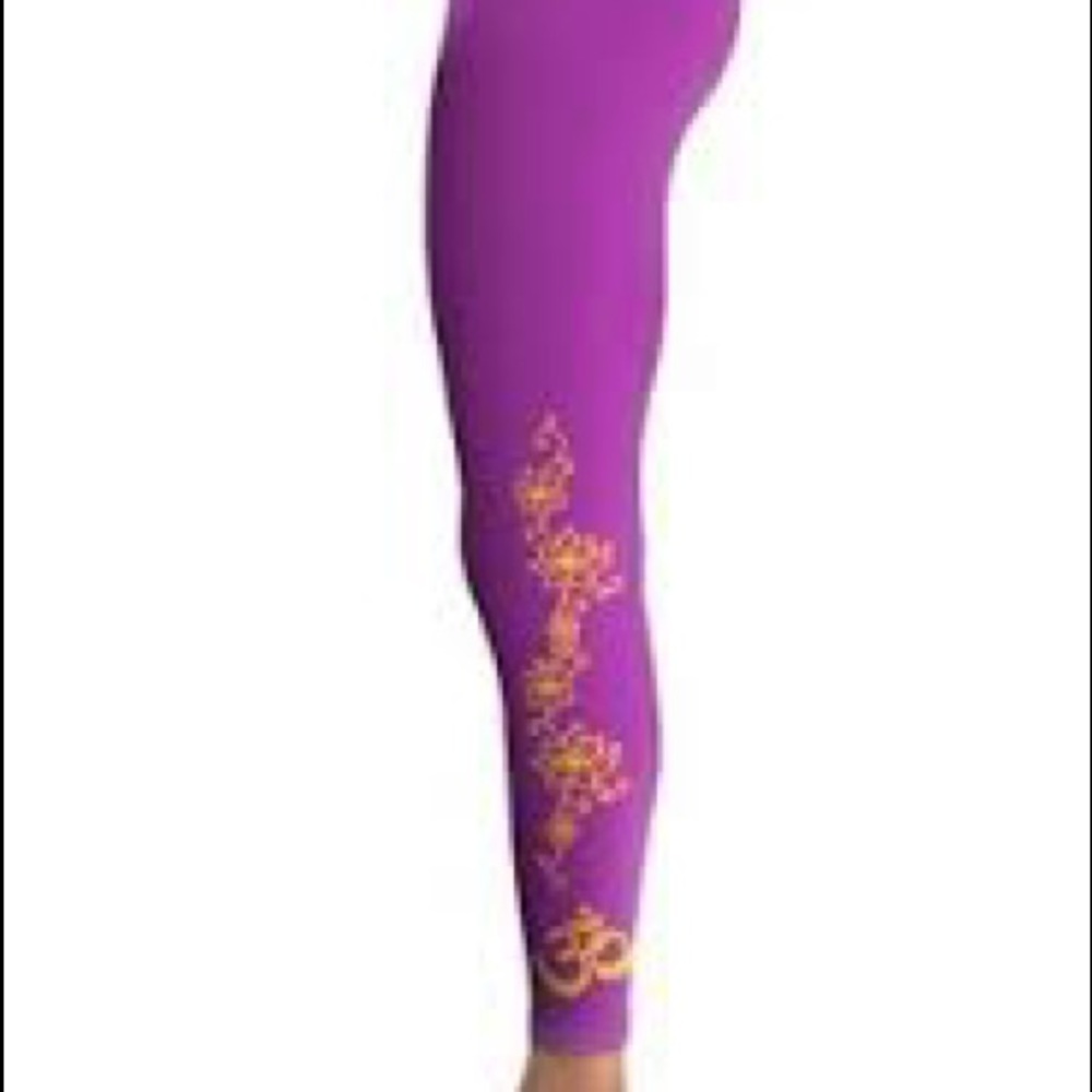 OM SHANTI Active Perfect Leggings Sz L